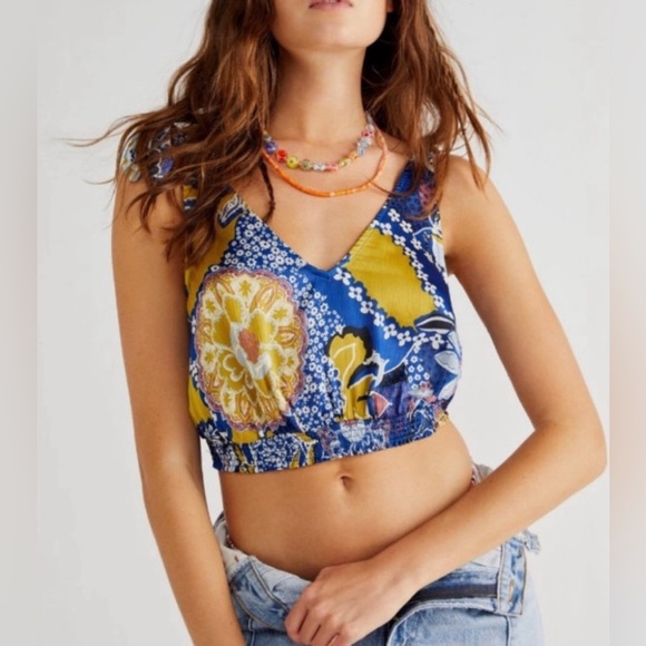 Free People| ‘Weekend in Montauk’ Crop​ Blouse - Picture 1 of 9